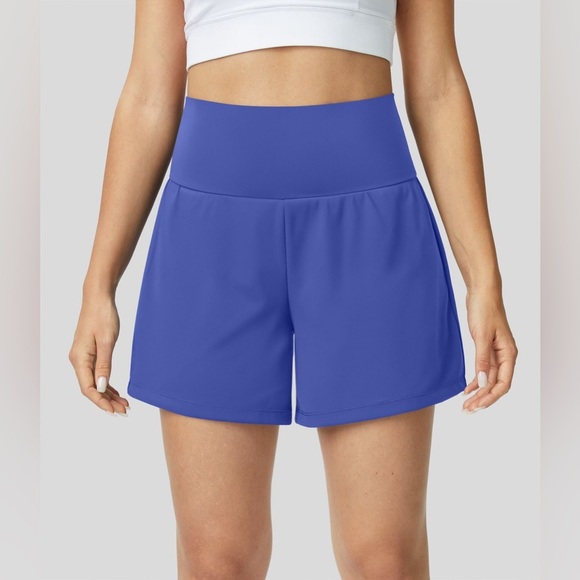 Halara Super High Waisted Back Pocket & Side Hidden Pocket Yoga Shorts| NEW/NWOT - Picture 1 of 11